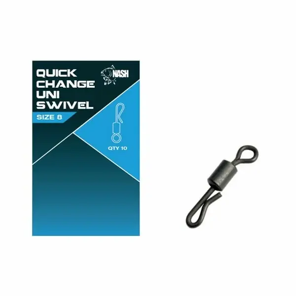 Nejprodávanější Nash Obratlík Quick Change Uni Swivel vel. 8 10ks