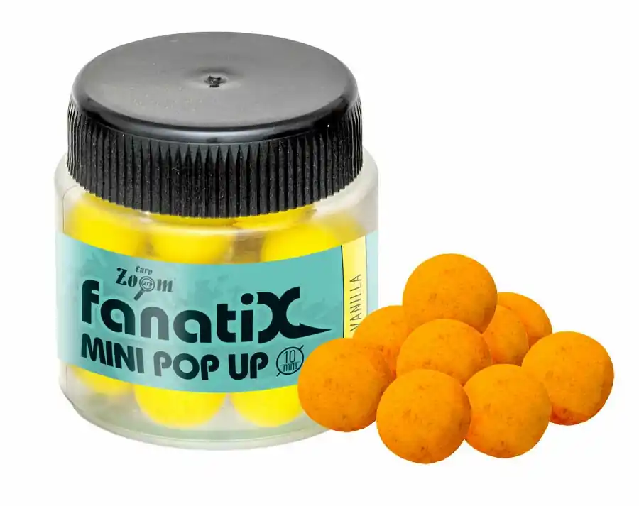 Výhodná Nabídka Carp Zoom Fanati-X Mini Pop Up Boilies - 25 g/10 mm/Med