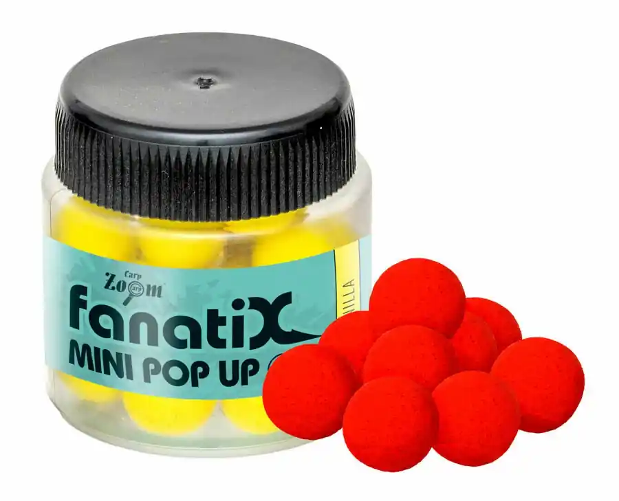 Carp Zoom Fanati-X Mini Pop Up Boilies - 25 g/10 mm/Jahoda Speciální Cena