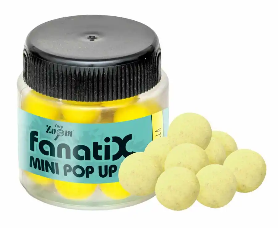 Cenově Výhodný Carp Zoom Fanati-X Mini Pop Up Boilies - 25 g/10 mm/Vanilka