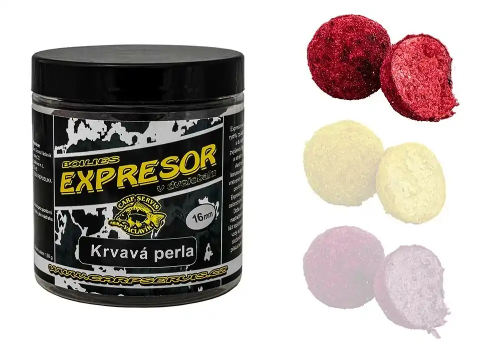 Super Cena CARP SERVIS VÁCLAVÍK Expresor v dvojobalu - 150 g/16 mm/Krvavá perla