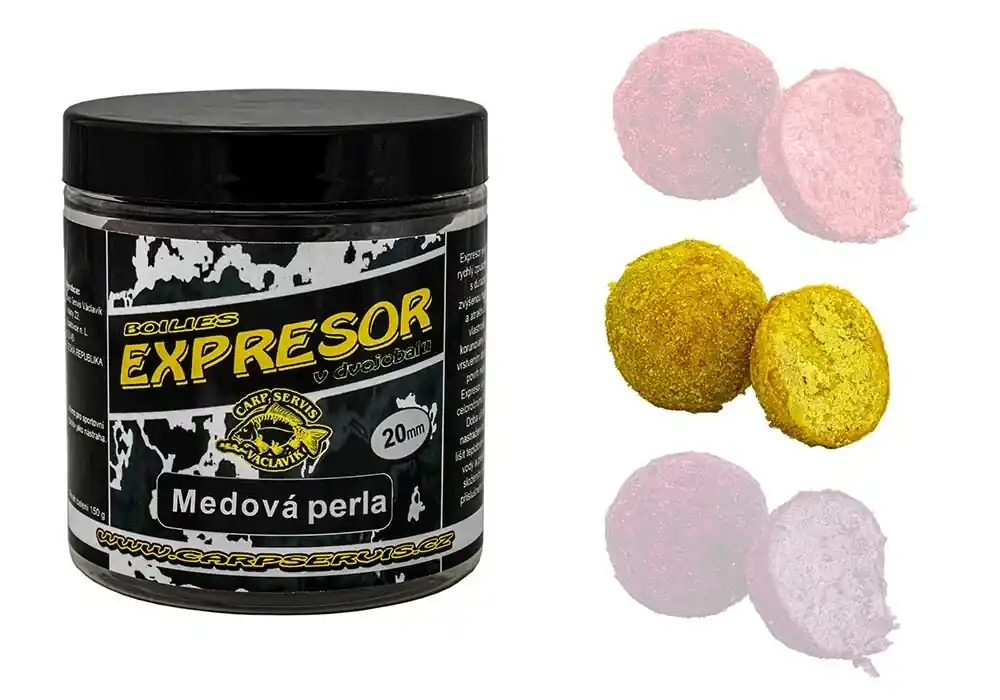 Zlevněný CARP SERVIS VÁCLAVÍK Expresor v dvojobalu - 150 g/20 mm/Medová perla
