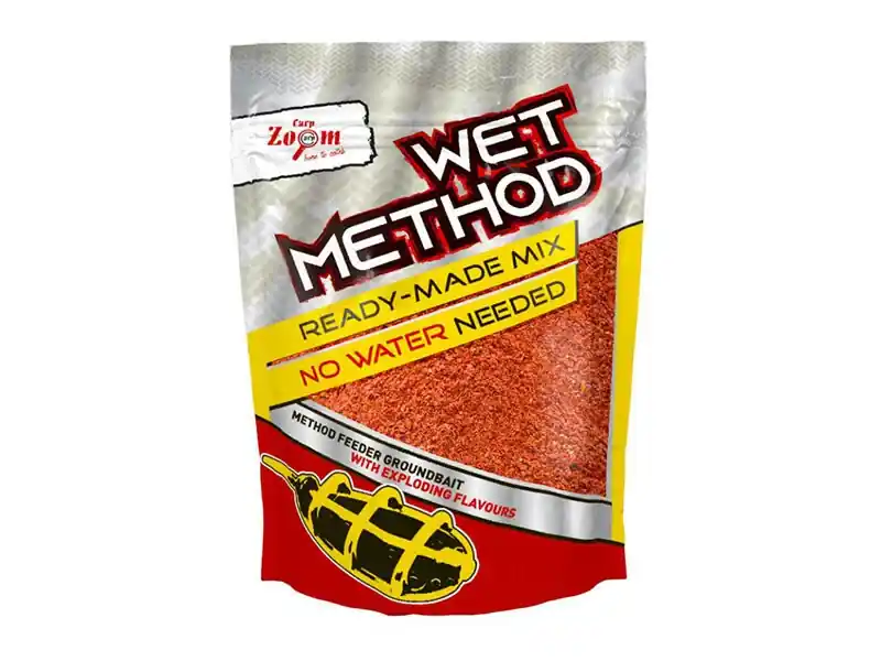 Cenový Hit Carp Zoom Vlhčená směs Wet Method - 850 g/Jahoda-Ryba