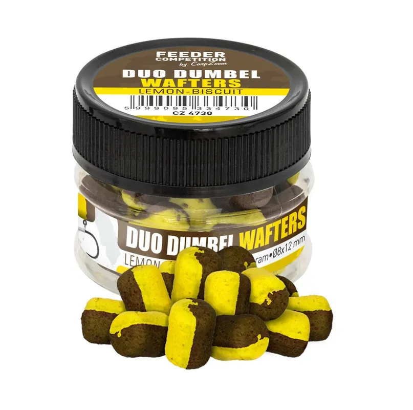 Aktuální Carp Zoom Duo Dumbels Wafters - 15 g/8x12 mm/Citrón-Keks