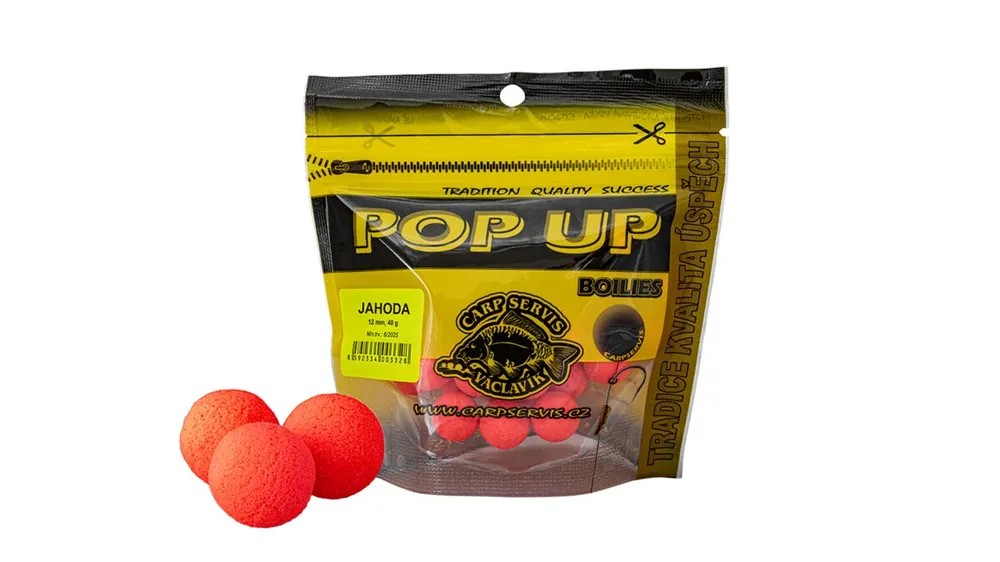 CARP SERVIS VÁCLAVÍK Pop Up - sáček/40 g/12 mm/Jahoda Koupit Online