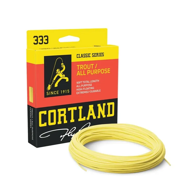 Cortland muškařská šnůra 333 Classic Trout All Purpose Freshwater Yellow Víkendová Akce