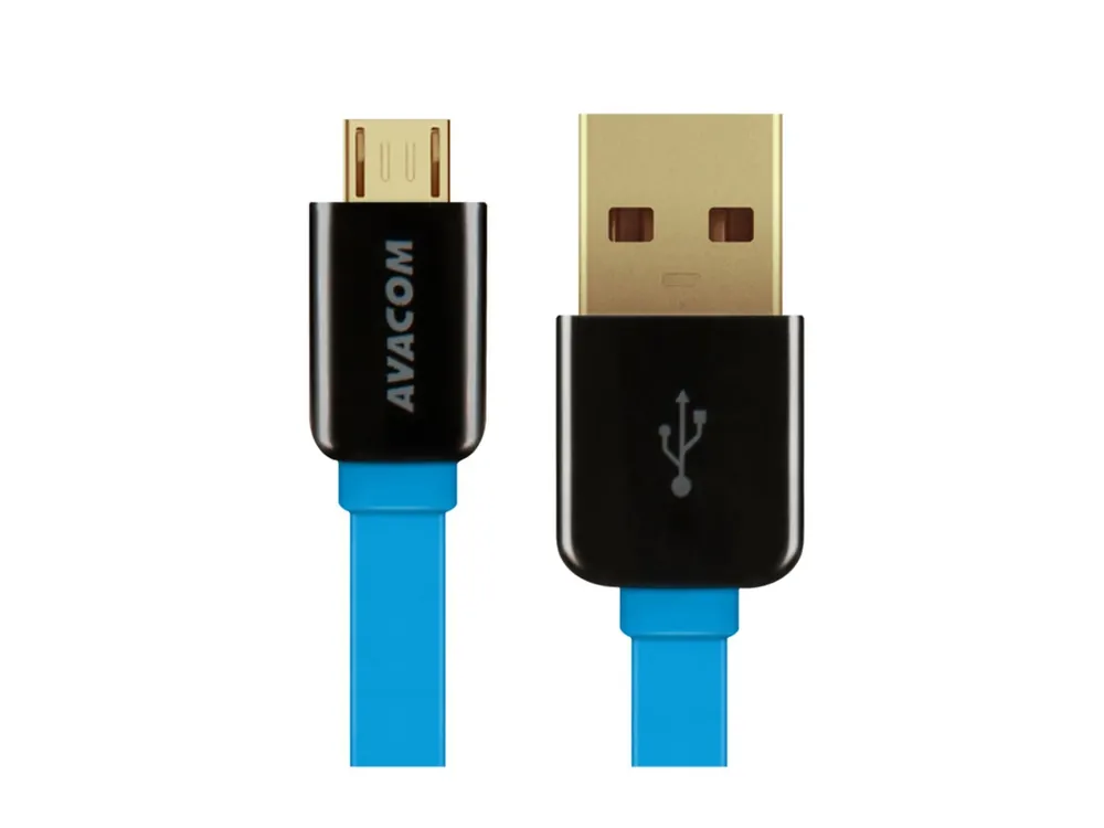 AVACOM MIC-40B kabel USB - Micro USB, 40cm, modrá Omezená Nabídka