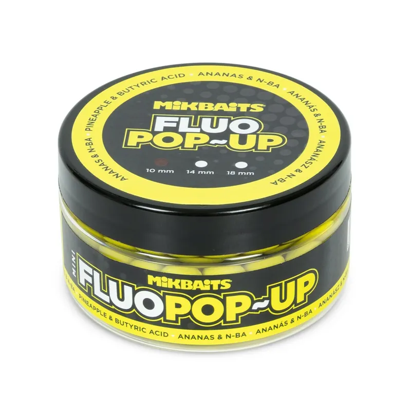 Nejlepší Cena MIKBAITS Mini Plovoucí fluo boilie 100ml - Ananas N-BA 10mm