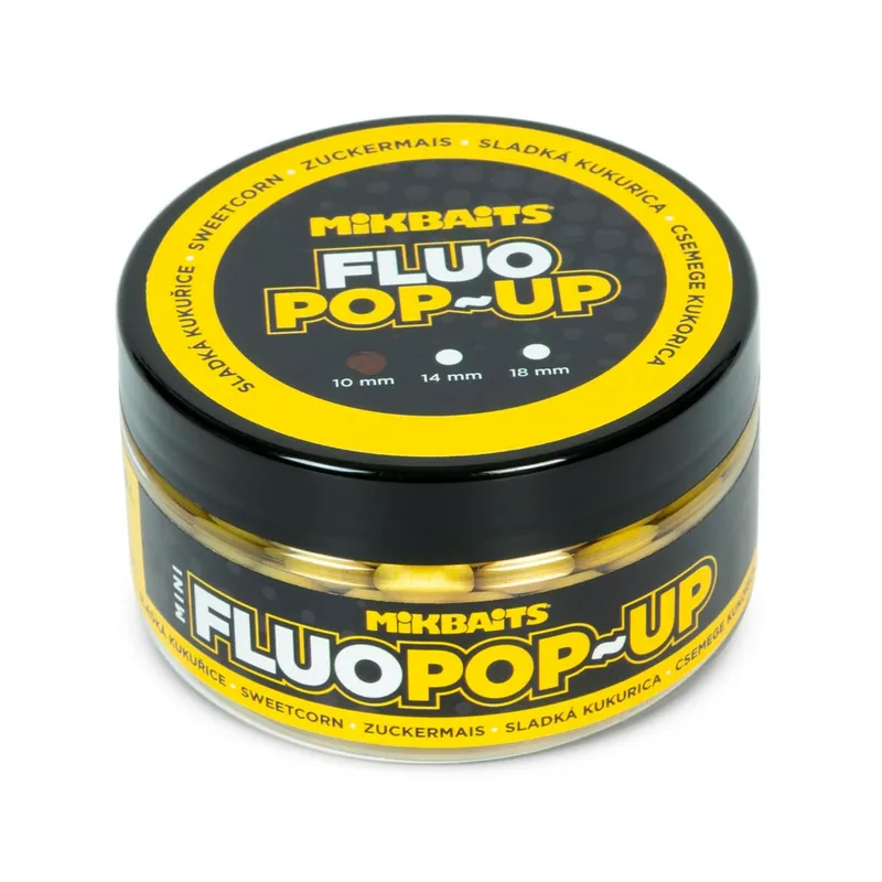 Výhodná Nabídka MIKBAITS Mini Plovoucí fluo boilie 100ml - Sladká kukuřice 10mm
