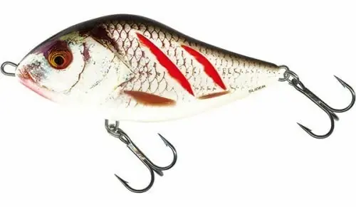 Poslední Šance Salmo Wobler Slider Sinking Wounded Real Grey Shiner 5cm 8g