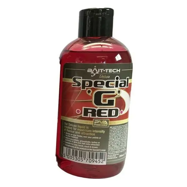 Objednat Nyní Bait-Tech tekutý posilovač Deluxe Special G Red 250 ml