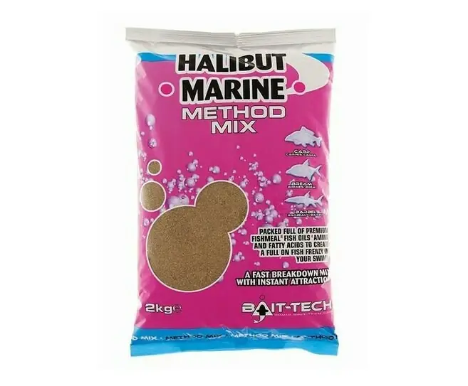 Bait-Tech krmítková směs Halibut Marine Method Mix 2 kg Nízká Cena