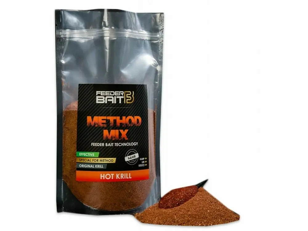 FeederBait Methodmix Hot Krill 800g Značkový