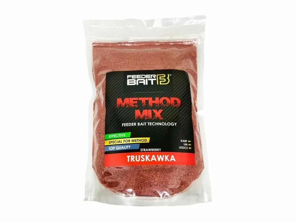 Jen Po Omezenou Doba FeederBait Methodmix Strawberry / Jahoda 800g