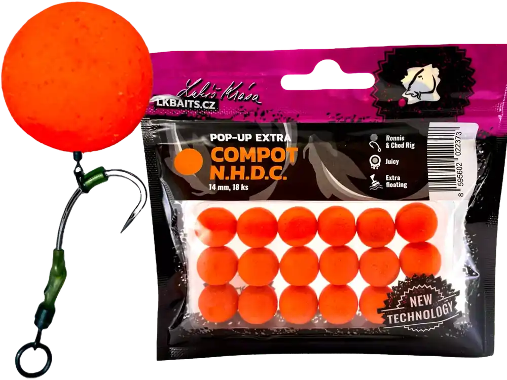 Speciální Cena LK Baits Pop-up Extra Compot N.H.D.C. 14mm, 18ks