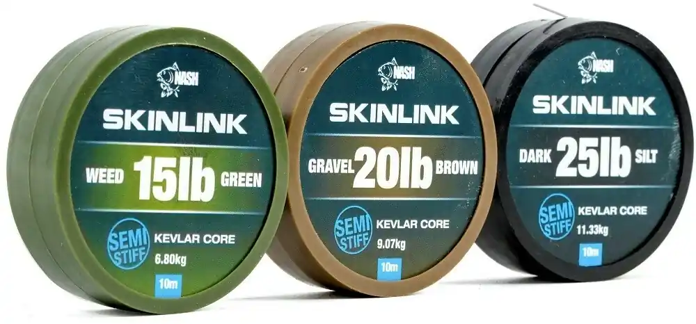 Nash návazcová potahovaná šňůrka SkinLink Semi Stiff 10 m Vysoce Kvalitní