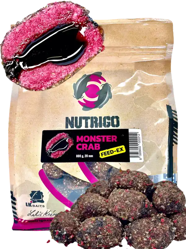 LK Baits Nutrigo FEED-EX Monster Crab 800g, 20 mm Horká Nabídka