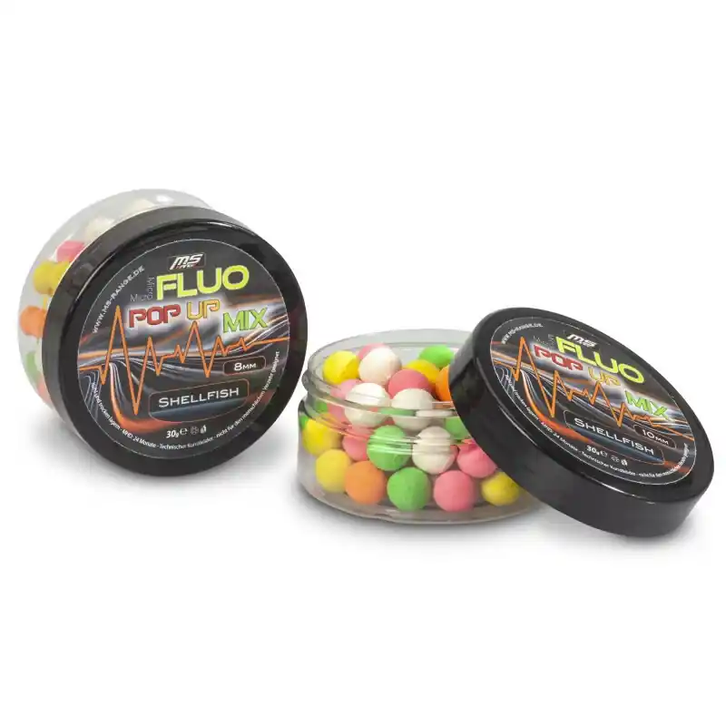 Cenově Výhodný SAENGER MS Range Fluo pop up mix 10,5 mm, příchuť Tutti Caramel, 30 g