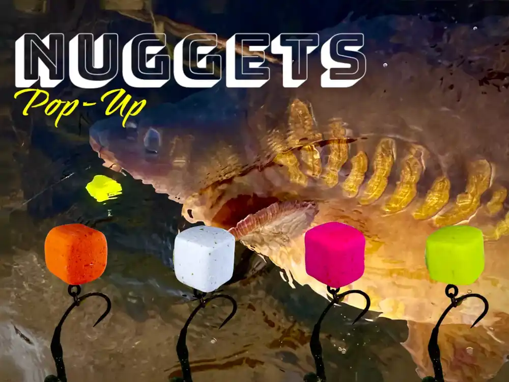 LK Baits CUC! Nugget POP-UP Fluoro Garlic Bear 17 mm, 150ml Levný