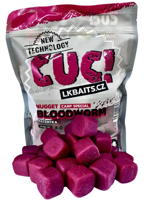 Aktuální LK Baits CUC! Nugget Bloodworm 10 mm, 1kg