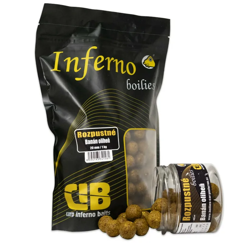 Jen Po Omezenou Doba Carp Inferno Rozpustné Boilies Nutra Line Banán/Oliheň