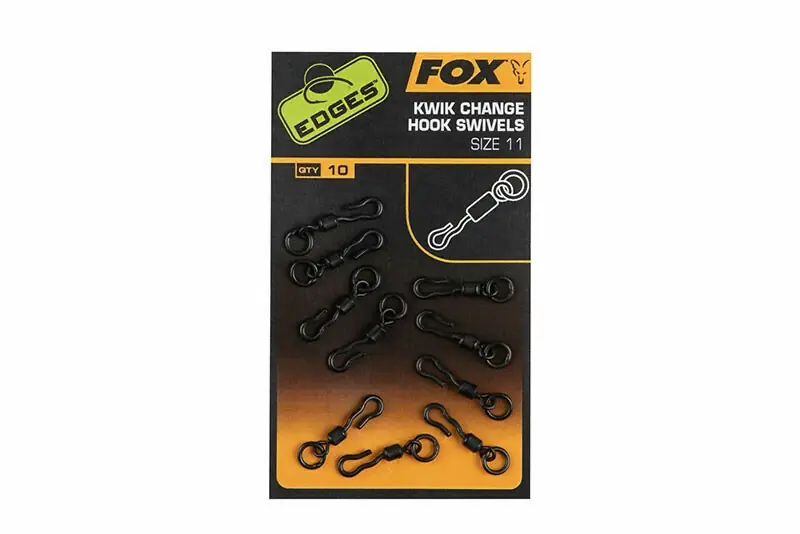 Cenový Hit FOX EDGES KWIK CHANGE HOOK SWIVELS Vel. 11