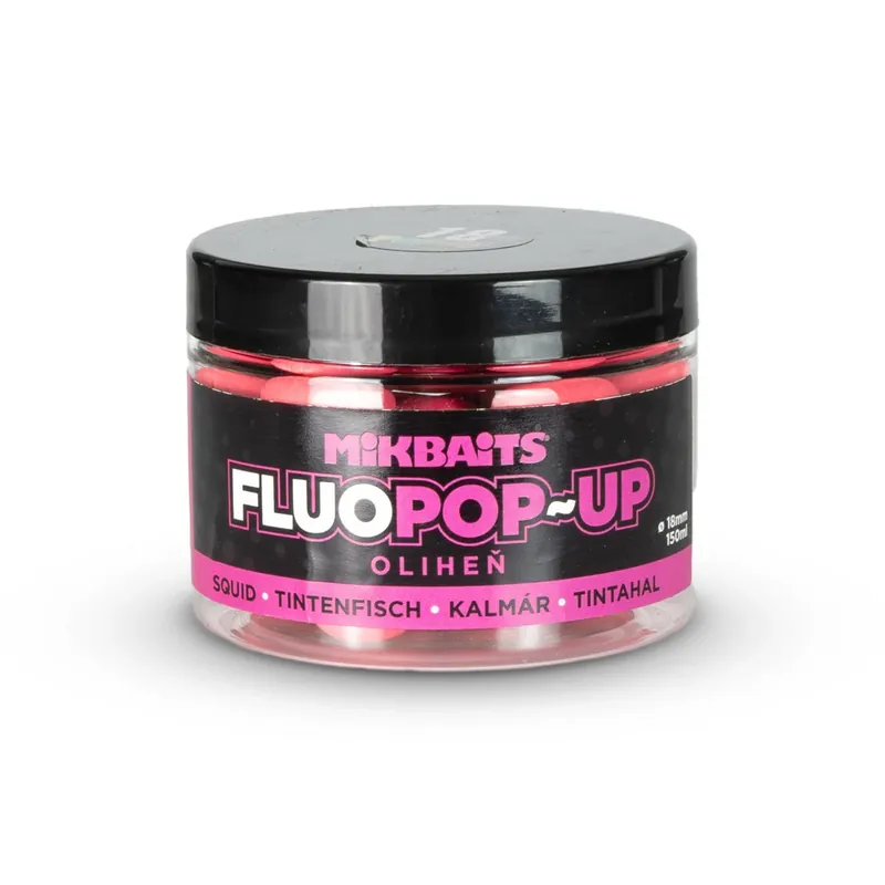 MIKBAITS Plovoucí fluo boilie 150ml - Oliheň 18mm Víkendová Akce