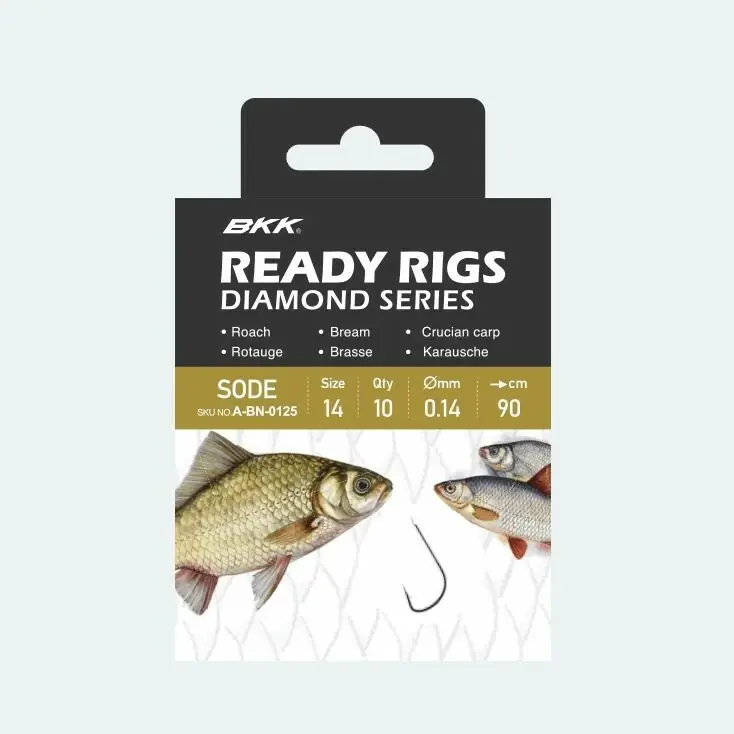 BKK Návazec Ready Rig Diamond Sode GD Velikost 6 0,18mm 70cm 10ks Kup Teď