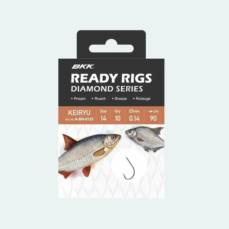 BKK Návazec Ready Rig Diamond Keiryu BN Velikost 6 0,18mm 70cm 10ks Dokud Zásoby Vydrží
