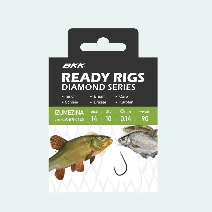 BKK Návazec Ready Rig Diamond Izumezina BN Velikost 6 0,2mm 70cm 10ks Top Prodej