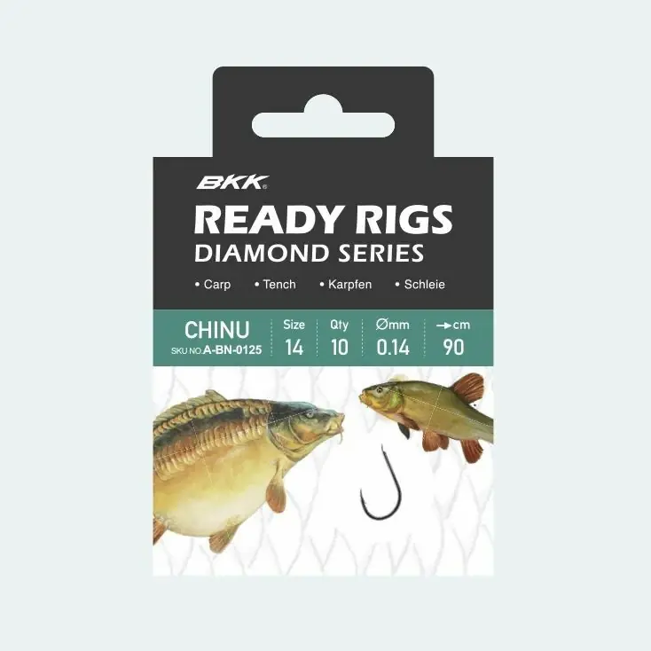 BKK Návazec Ready Rig Diamond Chinu BN Velikost 4 0,24mm 70cm 10ks Jen Po Omezenou Doba