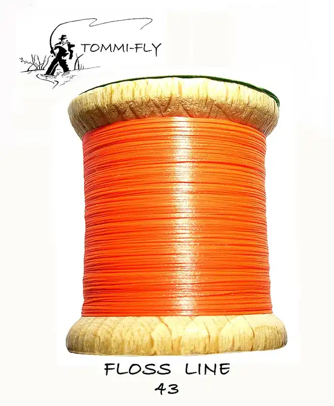 Tommi-fly FLOSS LINE - Tělíčková nit - fluo červená FLS43 Zlevněný