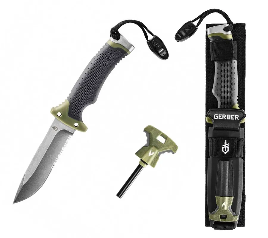 GERBER NŮŽ S PEVNOU ČEPELÍ ULTIMATE SURVIVAL Nakupujte Hned