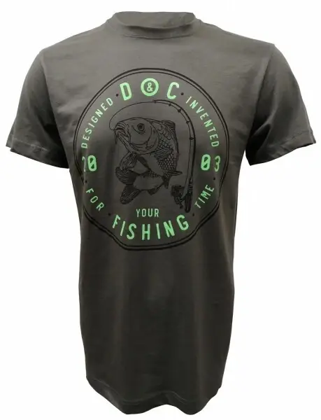 Zlevněný DOC FISHING Triko RING - antracit