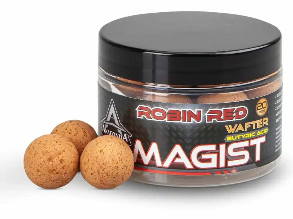 Akční Cena SAENGER Anaconda Vyvážené boilie Wafter Magist Robin Red 20 mm/70 g