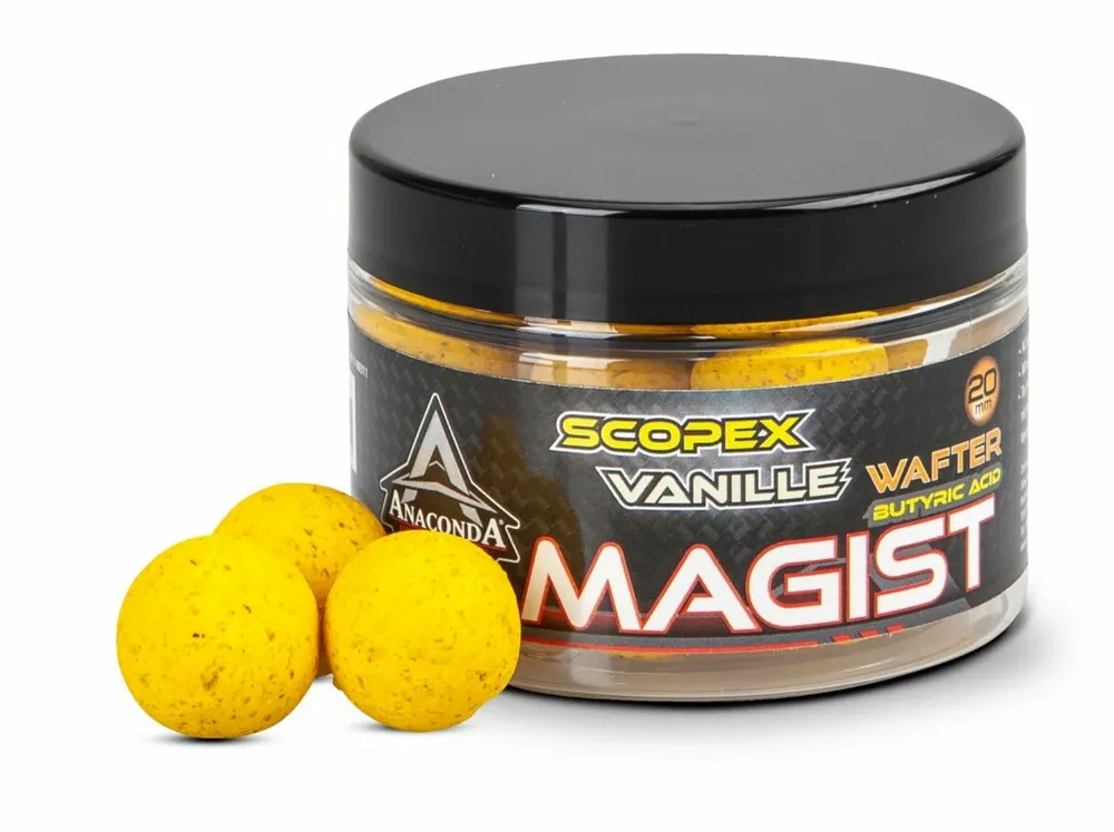 SAENGER Anaconda Vyvážené boilie Wafter Magist Scopex / Vanille 16 mm/70 g Ihned K Objednání