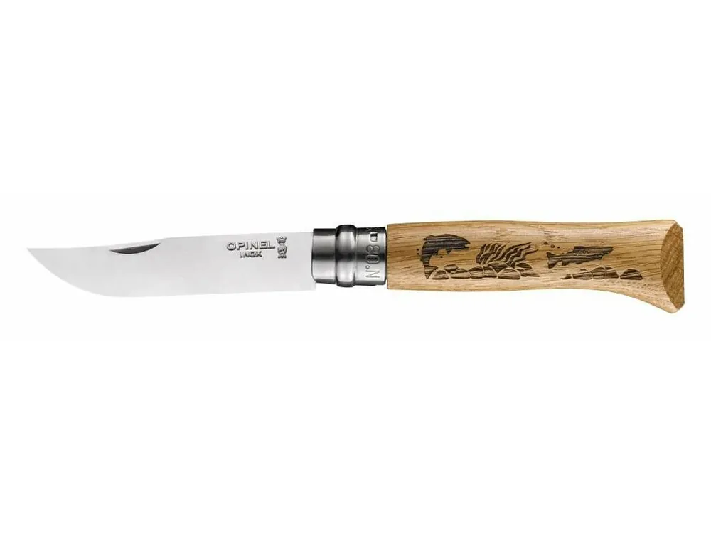 Vysoce Kvalitní ZAVÍRACÍ NŮŽ OPINEL N°08, ANIMALIA FISH 8,5 CM