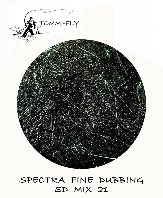 Tommi-fly SPECTRA DUBBING MIX - černý Přímo Od Výrobce