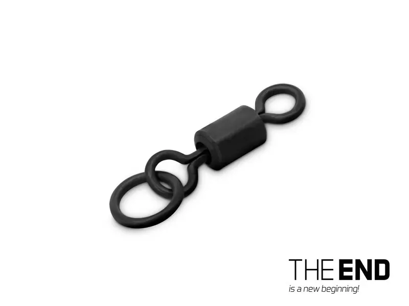 Kaprařský obratlík s kroužkem Delphin THE END Ring Swivel / 10ks VÝPRODEJ Značkový