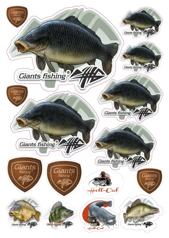 Mix nálepek Giants Fishing Kapr šupináč ( 16ks ) Objednat Nyní