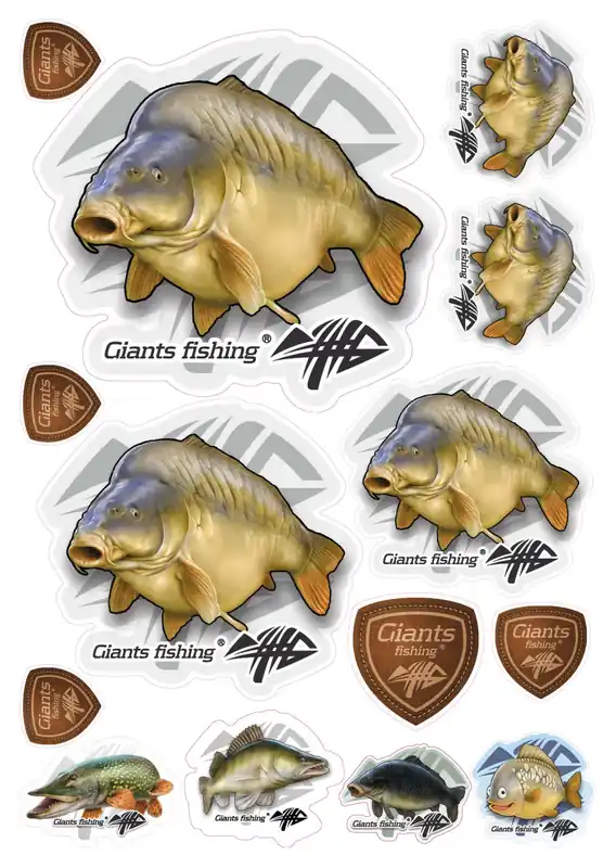 Mix nálepek Giants Fishing Kapr lysec ( 14ks ) Odeslání Ihned
