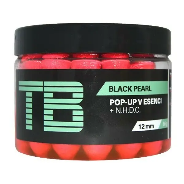 Časově Omezené TB Baits Plovoucí Boilie Pop-Up Pink Black Pearl + NHDC 65 g