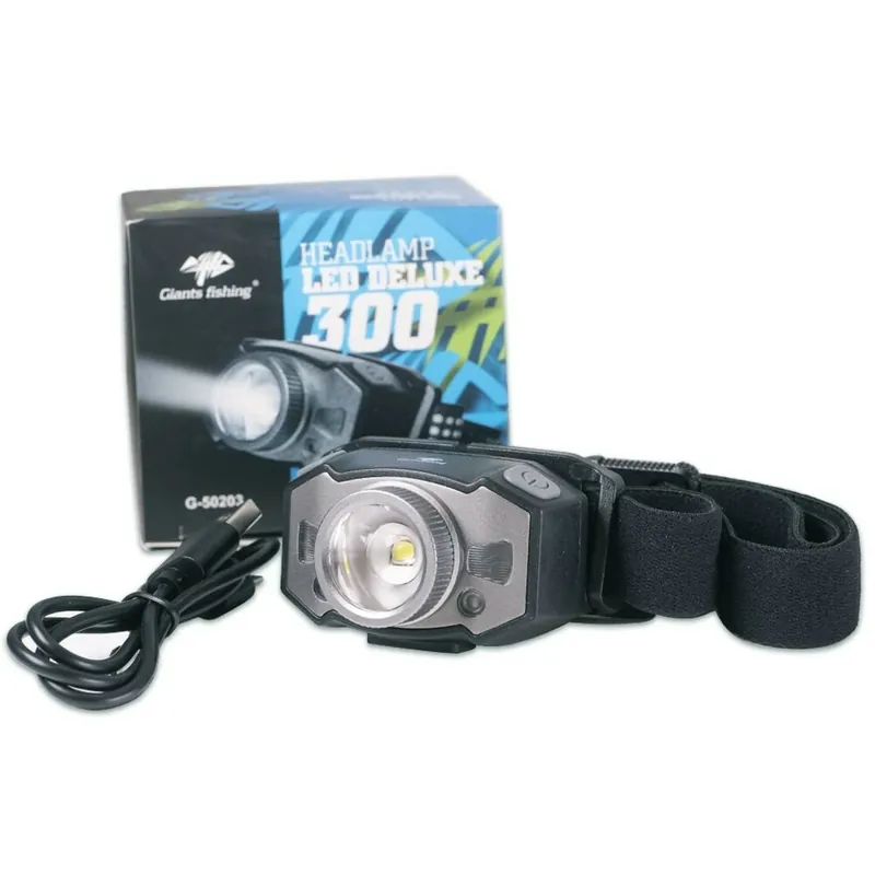 Tovární Cena Giants fishing Čelovka Headlamp LED Deluxe 300