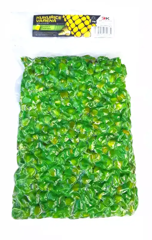 DK-fishing KS Fish vařená kukuřice 1 kg, česnek Nejlepší Cena