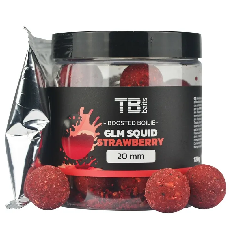 Nejlepší Cena TB Baits Boosterované Boilie Squid Strawberry 120 g