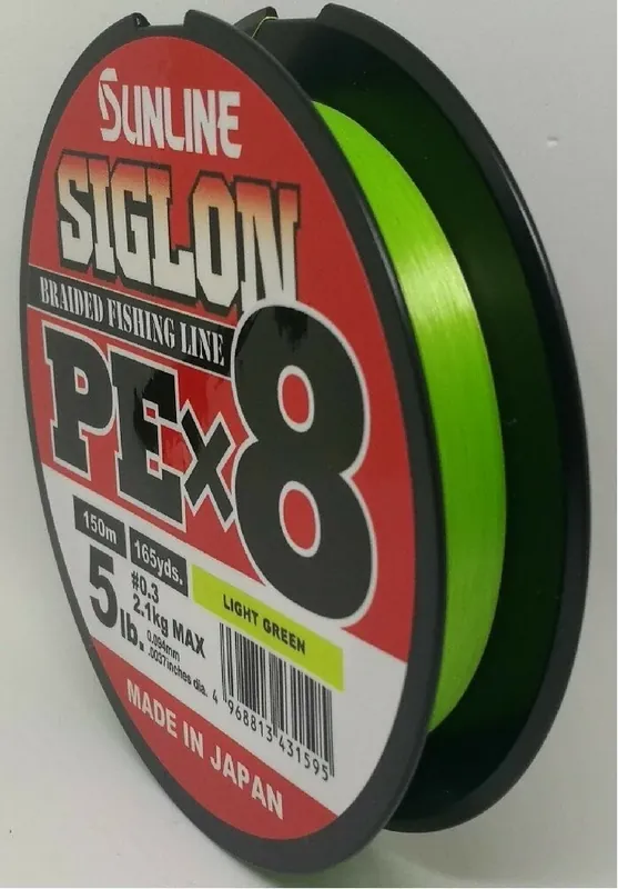 SUNLINE šňůra SIGLON PEx8 Light green 150m Nejprodávanější
