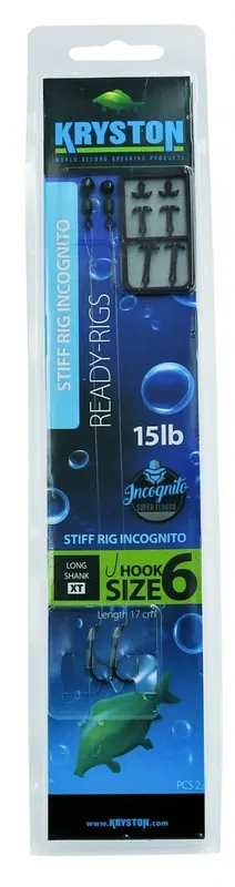 Kryston hotové návazce - 2ks Stiff Rig Incognito 15lb Sleva