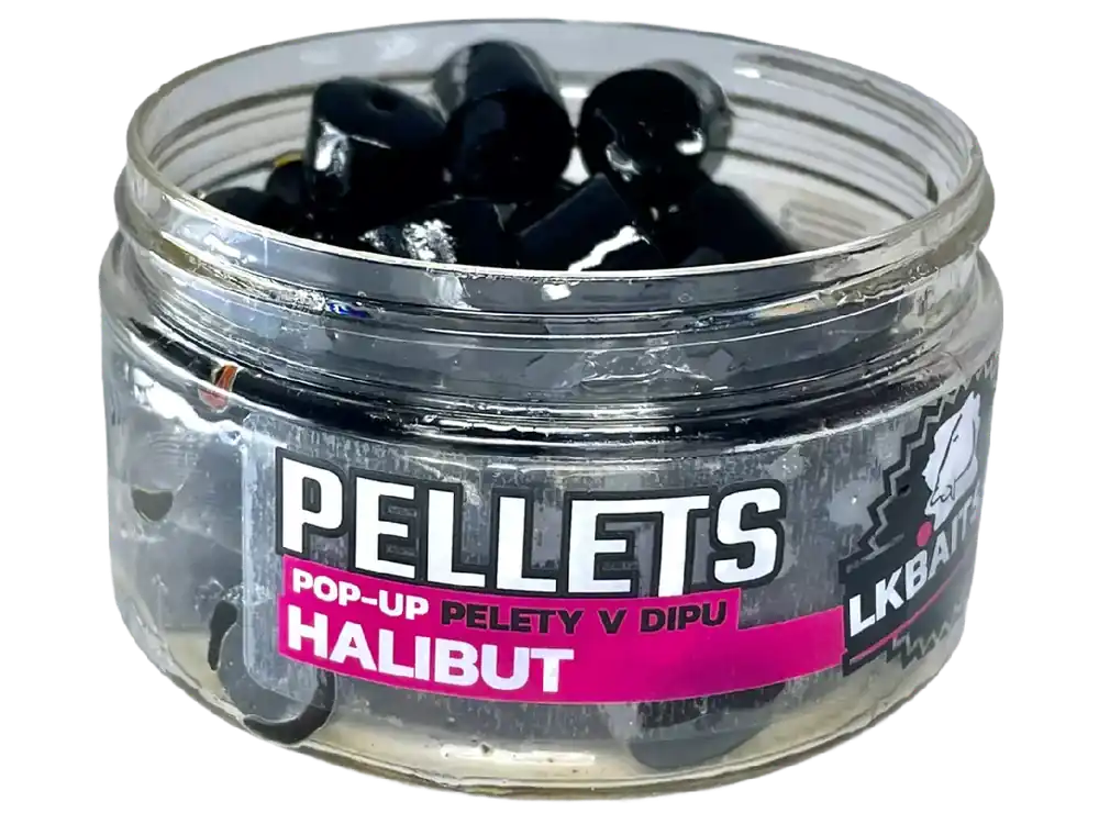 LK Baits POP-UP Pelety v dipu Halibut 12mm, 40g Vrácení Zdarma