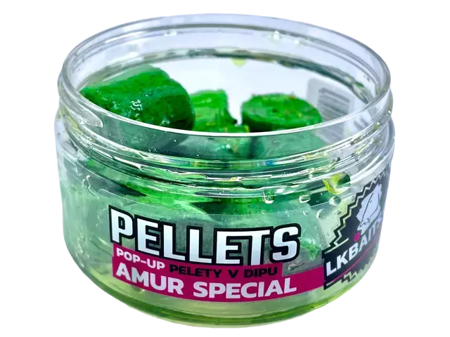 Aktuální LK Baits POP-UP Pelety v dipu Amur Special 17mm, 40g