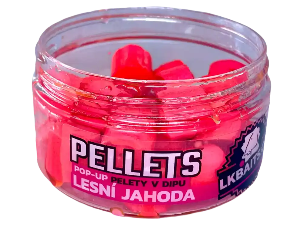 Expresní Doručení LK Baits POP-UP Pelety v dipu Lesní Jahoda 12mm, 40g